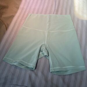 lululemon athletica High-Waist MINT Green Workout Shorts